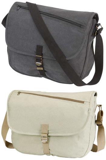 Black messenger bag