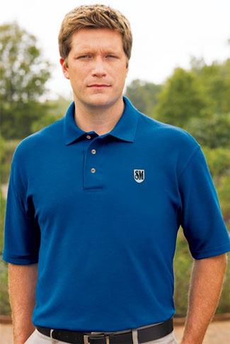 black polo shirt