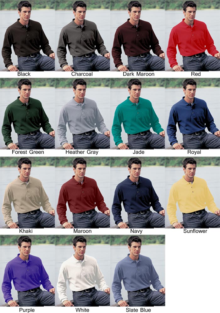 long sleeve polo shirt