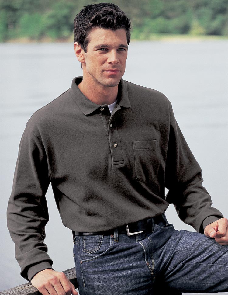 long sleeve polo shirt