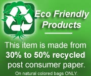 30%-50% recycled paper bags