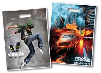custom printed plastic bag