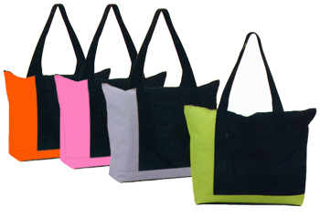 pink tote bag