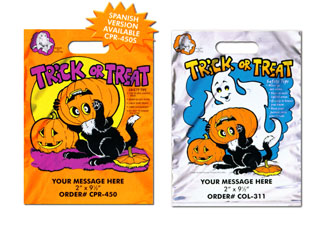 halloween custom plastic bags